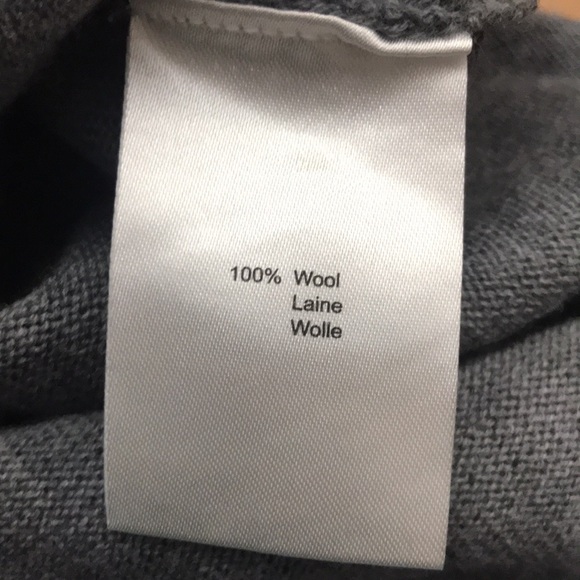 EUC Krimson Klover Wool Gray V-Neck Ribbed Sweater - Picture 5 of 5